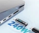 Адаптер Essager ES-OTG16 Type-C с дисплеем для определения мощности зарядки до 240W Grey - изображение 5