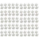 Конектор RJ45 Cat6 прозорий 100шт - зображення 1
