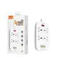 Сетевой удлинитель LDNIO SC4407, 2500W, 2m EU Plug, 4 USB, 4 Sockets. QC3.0, 3.1A, 8W, white - изображение 3