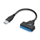 Кабель адаптер SATA 3, 22pin to USB 6Gbps Black, Для HDD та SSD - зображення 1