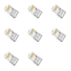 Коннектор RJ45 Cat6 прозрачный 8шт - изображение 1