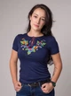 Жіноча вишиванка Lesia Братчики, розмір 3XL на темно-синій 91510095-56 - изображение 4