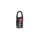 Замок мини CL005MSK Switzerland кодовый 3 цифры металл black - изображение 1