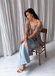 Блузка з воланами довга ART KNIT кавова, M 040745 - зображення 10
