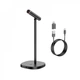 Микрофон HOCO Mike USB desktop microphone L16 |Type-C/AUX 3.5mm| black - изображение 3