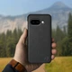 Кожаная накладка Stenk Cover для Google Pixel 9a Чёрный (79336) - изображение 3