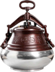Афганский казан комбинированный Rashko baba M 5 л Коричнево-серебристый (745314140249) - изображение 1