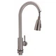 Смеситель для кухни Lidz Aria 015FL с выдвижным изливом (k35) LDARI015FLNKS34945 Nickel - изображение 3