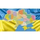 Картина-обогреватель "Карта Украины и флаг" на холсте Monocrystal 90x60 см 320 Вт - изображение 2