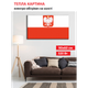 Картина-обогреватель "Флаг Польши" на холсте Monocrystal 90x60 см 320 Вт - изображение 1