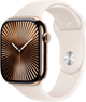 Смарт-годинник Apple Watch Series 10 GPS + Cellular 46mm Gold Titanium Case with Starlight Sport Band - M/L (MWYY3QH/A) - зображення 1