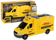 Auto dostawcze Lean Toys z napędem frykcyjnym otwieranymi drzwiami światłami i dźwiękami 1:16 Żółte (17840) (5905991006909) - obraz 2