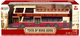 Autobus piętrowy Lean Toys wycieczkowy metalowy ze światłami 1:42 Czerwony (20340) (5905991026297) - obraz 1
