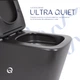 Унитаз подвесной Qtap Tern New Ultra Quiet с сиденьем с сиденьем Soft-Close MATT BLACK QT17332303ASMB - изображение 5