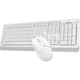 Комплект (клавиатура + мышь) A4Tech FG1012 Wireless White - изображение 1