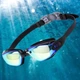 Очки защитные для плавания Anti Fog UV с берушами универсальные Colorful Black - изображение 4