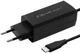 Ładowarka sieciowa Qoltec GaN 90W 5-20V 1x USB-C 3.1 Black (5901878524207) - obraz 2
