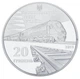 Монета Україна 20 гривень 2011 срібло Proof 150-річчя діяльності українських залізних доріг - зображення 7