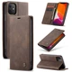 Чехол-книжка CaseMe из нубука для iPhone 12 mini Тёмно-коричневый - изображение 9