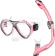 Набор маска и трубка Aqua Speed AURA + EVO 9948 605-03 Розовый (5908217699480) - изображение 1