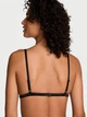 Бюстгальтер - Бралетт Victoria's Secret Sheer Shine Triangle Bralette М Чёрный (26984798) - изображение 2