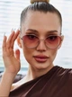 Тонированные очки для коррекции зрения Ralph в стиле Майбах +3.00 UV400 коричневая линза - изображение 4