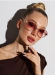 Тонированные очки для коррекции зрения Ralph в стиле Майбах +3.00 UV400 коричневая линза - изображение 5