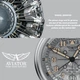 Чоловічий Класичний Швейцарський Механічний Наручний Годинник AVIATOR V.3.36.0.286.4 - изображение 8