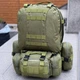 Рюкзак армейский тактический 55 литров Military зеленый для походов с системой Molle, рыбалки, охоты - изображение 8