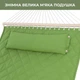 Гамак двомісний підвісний садовий зі сталевим каркасом WCG SOFT XXL 200x140 см для відпочинку в саду зі знімною подушкою Зелений - зображення 12