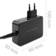Ładowarka sieciowa Qoltec Turbo Fast Charger PD USB-C 120 W Black (5901878523897) - obraz 5