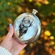 Фляга для алкоголя с гравировкой именная круглая из нержавеющей стали 240 мл - изображение 2
