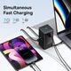Мережевий подовжувач BASEUS Digital PowerStrip 65W 2 розетки + 1Type-C + 1USB 1.5m Чорний (PSLR000301) - зображення 6