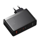 Зарядний пристрій із швидкою зарядкою BASEUS GaN5 Pro 140W 2Type-C+USB Чорний (CCGP100201) - зображення 5