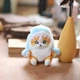 Брелок-игрушка плюшевый котик в голубом костюме акулы 12 см - изображение 1