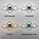 Керована світлодіодна СМАРТ люстра ESLLSE OVAL RGB 180Вт 7S APP 960x750x110мм Чорна - зображення 2