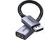 Перехідник DisplayPort - HDMI 4K Ugreen DP133 плетений кабель тато - мама для настільного комп'ютера, проектора, монітора Black (65982) - зображення 1