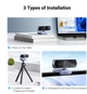 Веб-камера UGREEN CM678 1080P USB Full HD, шумоподавление, Plug and Play, автоматическая коррекция освещенности, для потоковой передачи Black (75326) - изображение 8