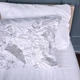 Комплект постельного белья MirSon Двуспальный 175х210 см 22-1427 Leafsong white Сатин Standart (2200011246598) - изображение 4