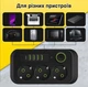Подовжувач мережі / адаптер 2500 Вт 8 в 1 з 3 розетками змінного струму і 4 USB + 1 Type-C, 2 м, чорний (008s) - зображення 3