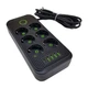 Электрический удлиннитель (8×220В+4×USB+1×Type-C), Self QL-1075U, универсальный удлинитель с юсб 3 м Черный (013s) - изображение 4