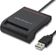 Skaner Qoltec SCR-0642 dla smart-ID kartek USB 2.0/Type-C (5901878506425) - obraz 1
