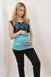 Футболка-блуза для вагітних та годування Bobbio XL Mum'sWorld голубий - зображення 5