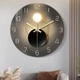 Настенные часы HYMJ Shadow Light 40 см Серый (1014-916-01) - изображение 2