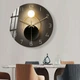 Настенные часы HYMJ Shadow Light 40 см Серый (1014-916-01) - изображение 3