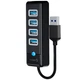 USB-хаб ORICO Універсальний на 4 порти з розширеним інтерфейсом Чорний (1015-824-00) - зображення 11