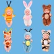 Коллекция из 6 миниатюрных кукол игрушек BauTech со сменной одеждой Разноцветный (1015-894-00) - изображение 15