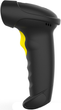 Skaner kodów kreskowych Qoltec Wireless Laser 1D 2D USB Bluetooth Black-Yellow (5901878508801) - obraz 5