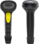 Skaner kodów kreskowych Qoltec Wireless Laser 1D 2D USB Bluetooth Black-Yellow (5901878508801) - obraz 6