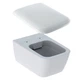 Унітаз підвісний лійкоподібний Geberit iCon Square Rimfree з кришкою, білий (201950000/571910000) (201950000_571910000) - изображение 1